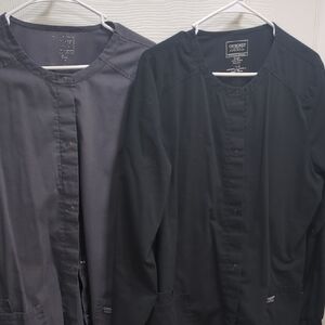 Cherokee Men's Lightweight Black and Gray Shirt Jackets